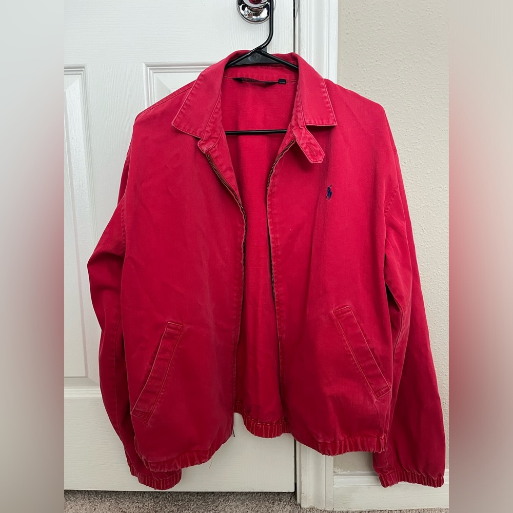 Vintage 1990s Ralph Lauren casual zipper jacket with polo pony embroidered logo